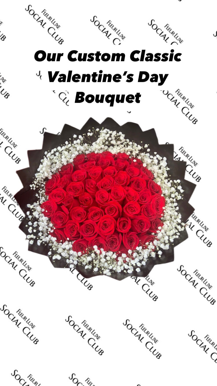 Classic Valentines 💌 Day Bouquet (25 Red Roses)