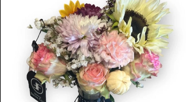 Pumpkin Spice Flower Mixie Vase Arrangement
