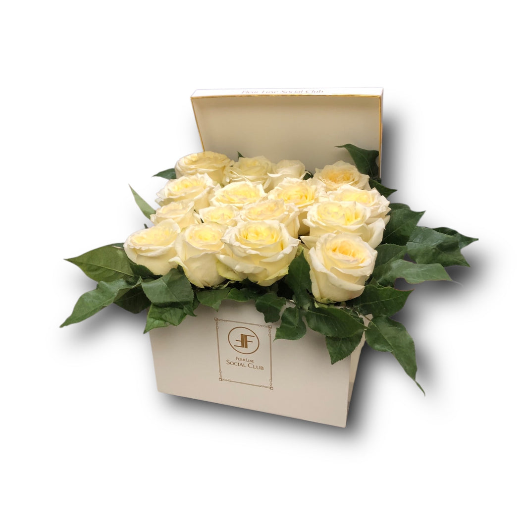 White Cream Gwo Flower Box