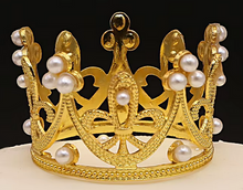 Load image into Gallery viewer, ADD-ON ITEM: Medium Golden Queens Crown
