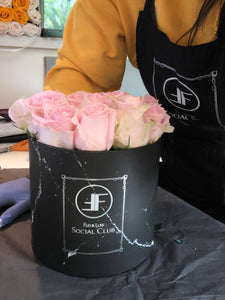 Pink Roses Flower Box