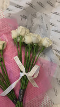 Load and play video in Gallery viewer, White Glitter Roses
