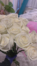 Load and play video in Gallery viewer, White Glitter Roses
